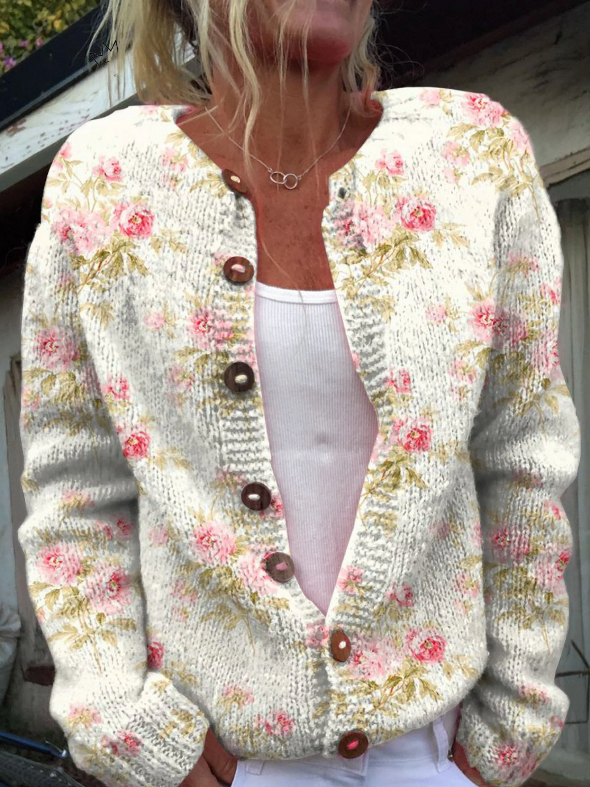 Kerensa™ | Vintage Bloemen Cardigan