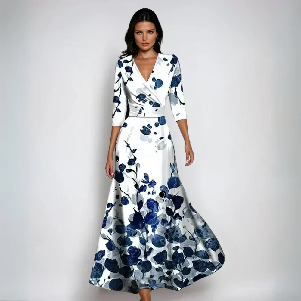 Emilia | Chic Bloom Wrap Dress