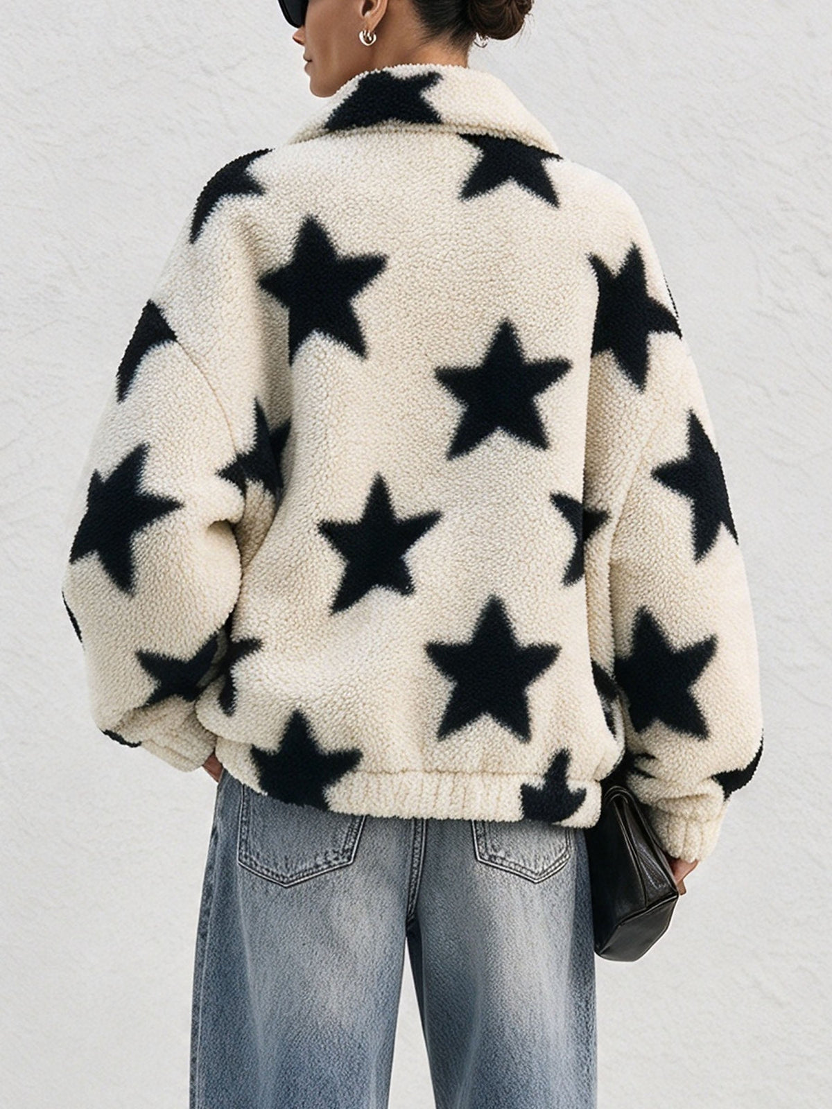 Teddyjas met sterrenprint