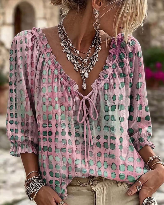 Polka Dot Veter Blouse