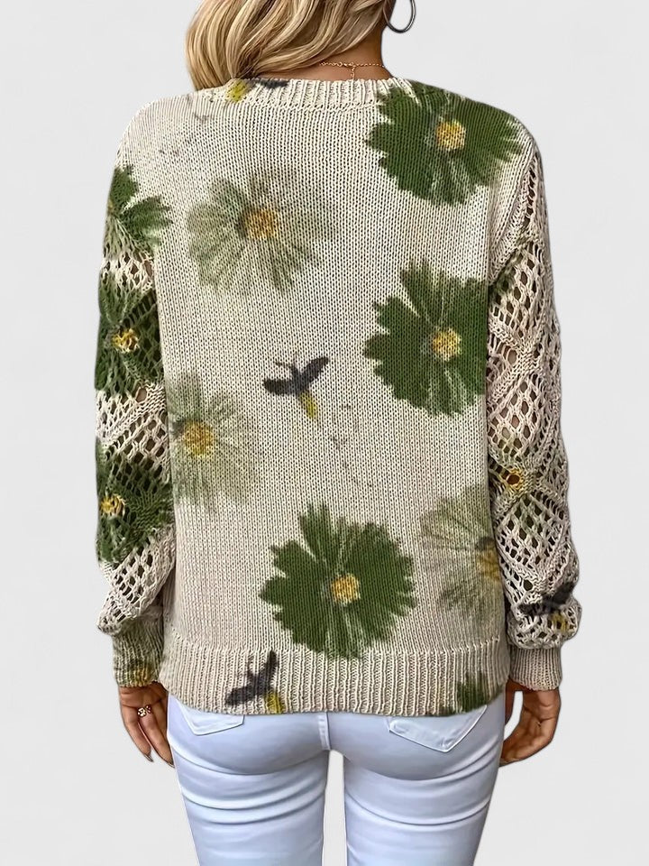 Aurélie | Elegante Trui met Bloemenprint