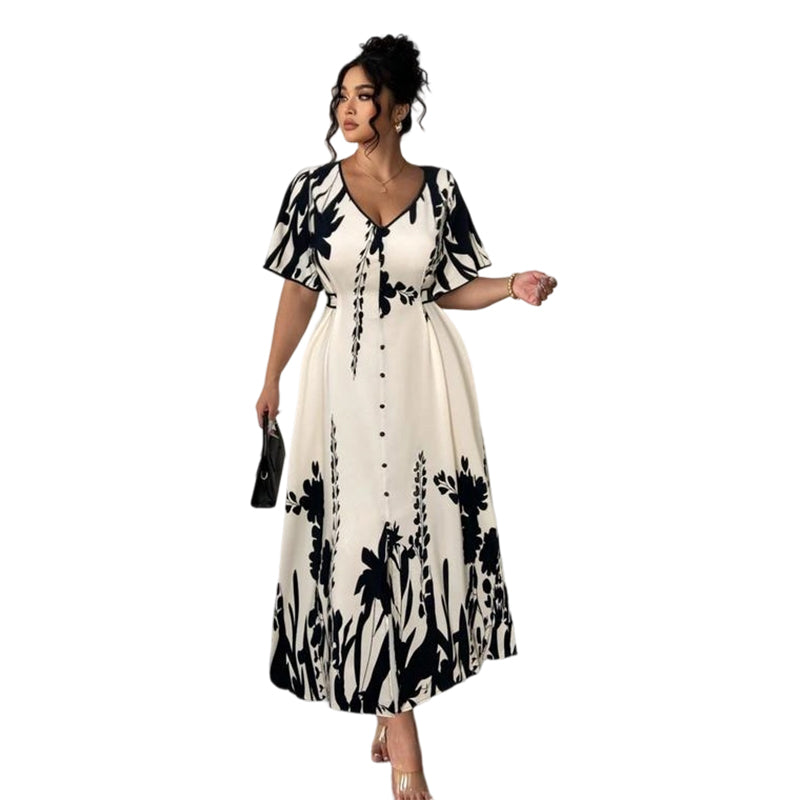 Women’s Bell-Sleeve Midi Dress