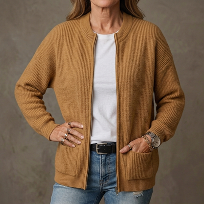 Sien | Licht damesvest met ritssluiting