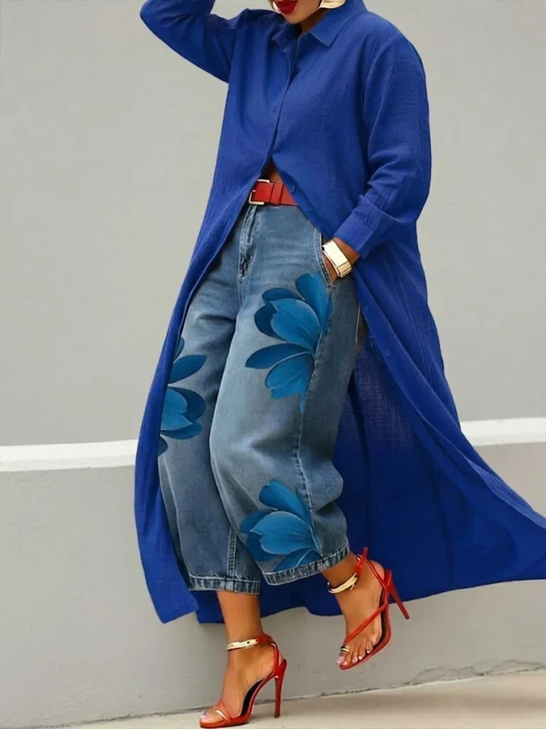 Emma | Elegante Loose-Fit Spijkerbroek