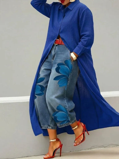 Emma | Elegante Loose-Fit Spijkerbroek