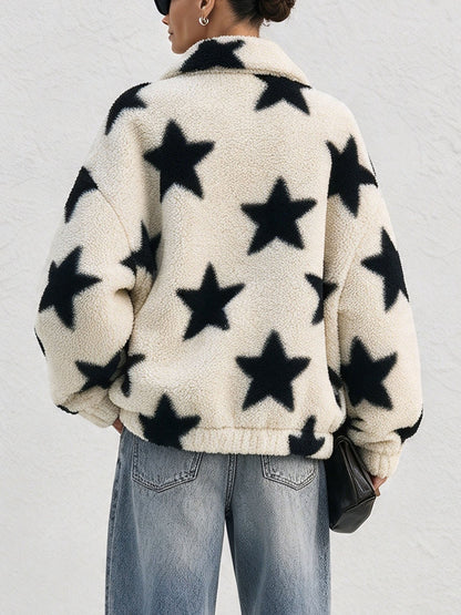 Teddyjas met sterrenprint