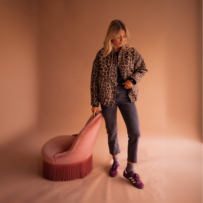 Zahra | Trendy Jasje met Luipaardprint