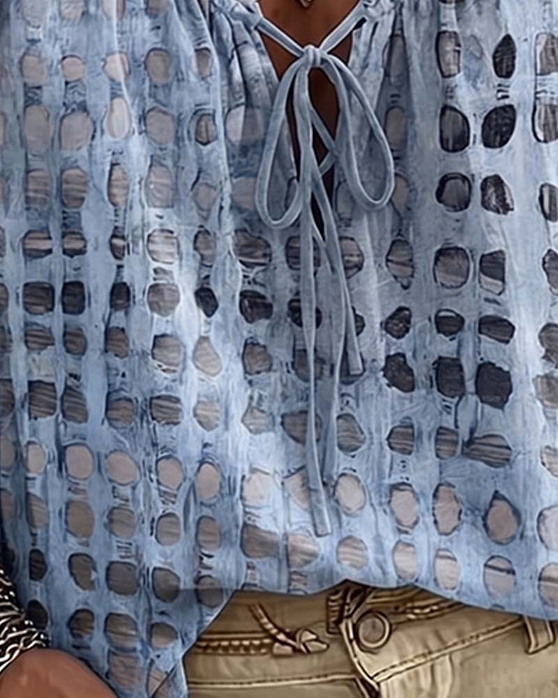 Polka Dot Veter Blouse