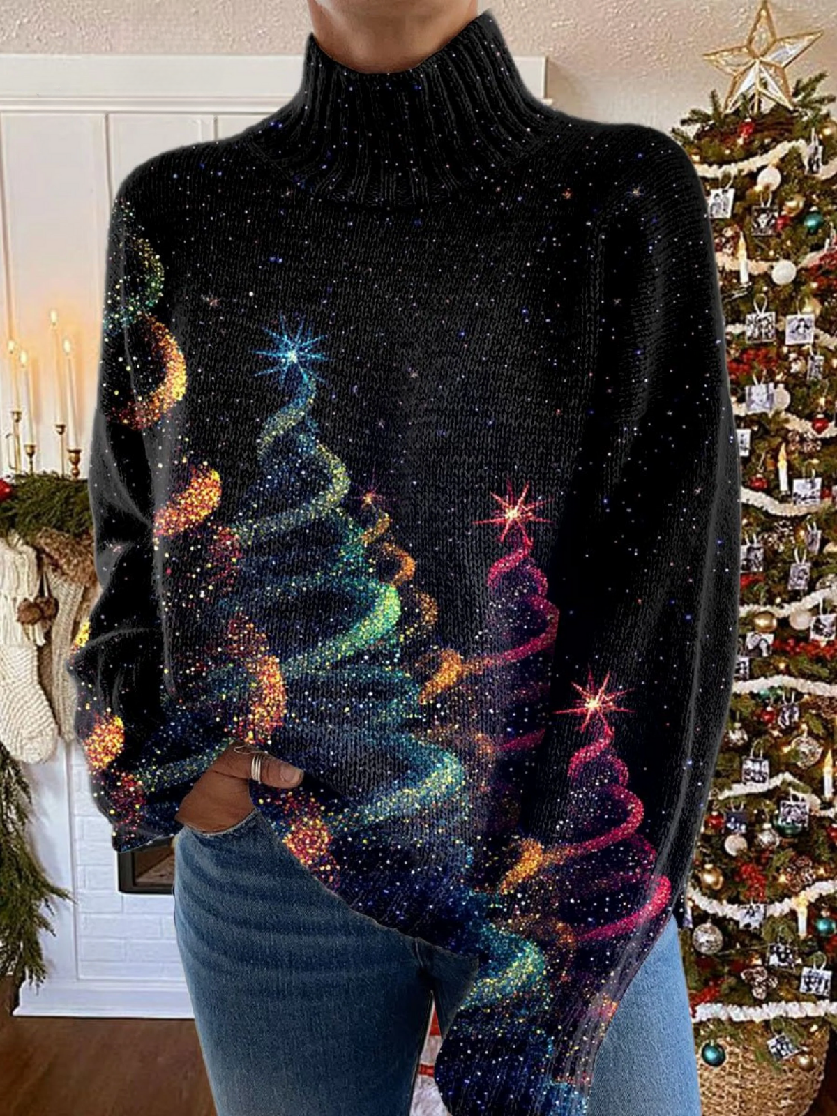 Olivia | Glitter kerstboom-coltrui