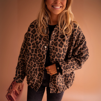 Zahra | Trendy Jasje met Luipaardprint