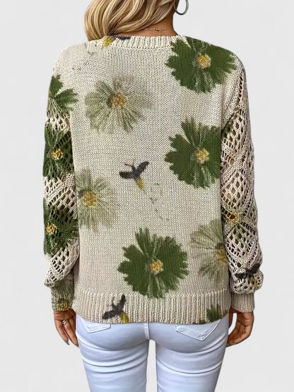 Aurélie | Elegante Trui met Bloemenprint