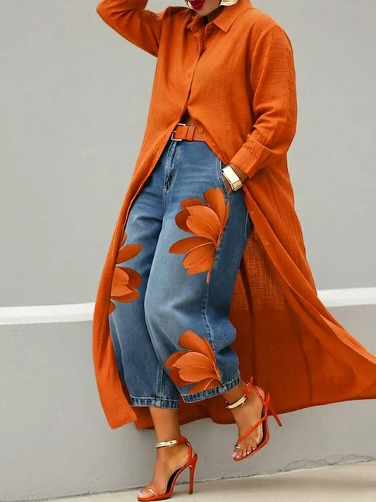 Emma | Elegante Loose-Fit Spijkerbroek