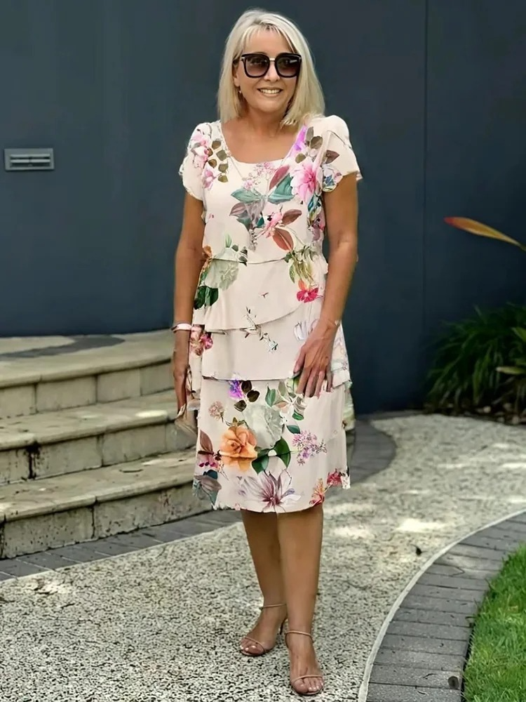 Emilia | Floral Ruffle Tiered Dress
