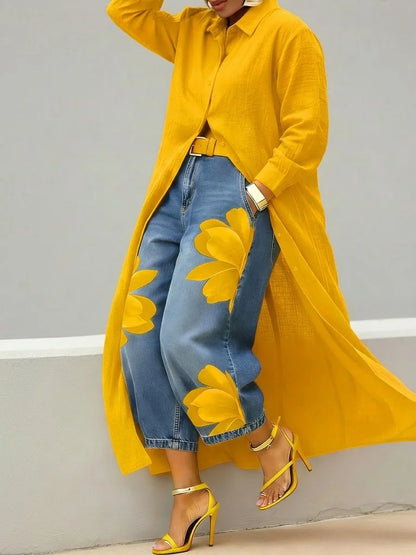 Emma | Elegante Loose-Fit Spijkerbroek