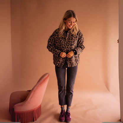 Zahra | Trendy Jasje met Luipaardprint