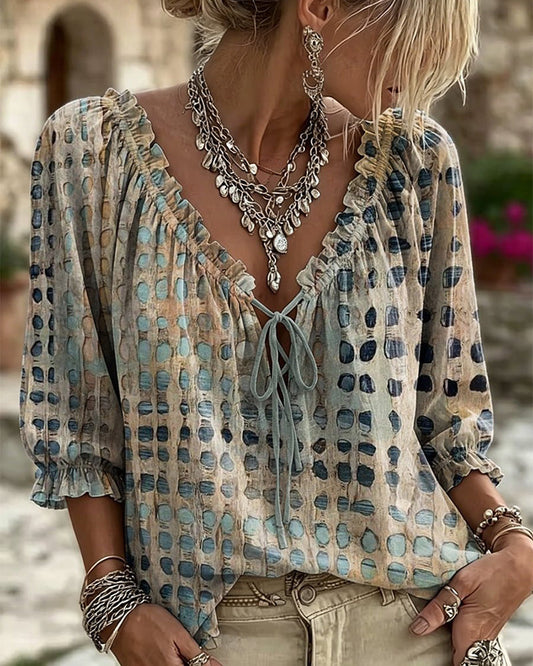 Polka Dot Veter Blouse