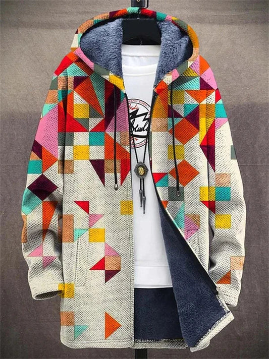 Johanna | Zacht gevoerd vest met kunstzinnige print