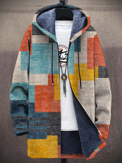 Judith | Warme Capuchoncardigan met Kunstprint