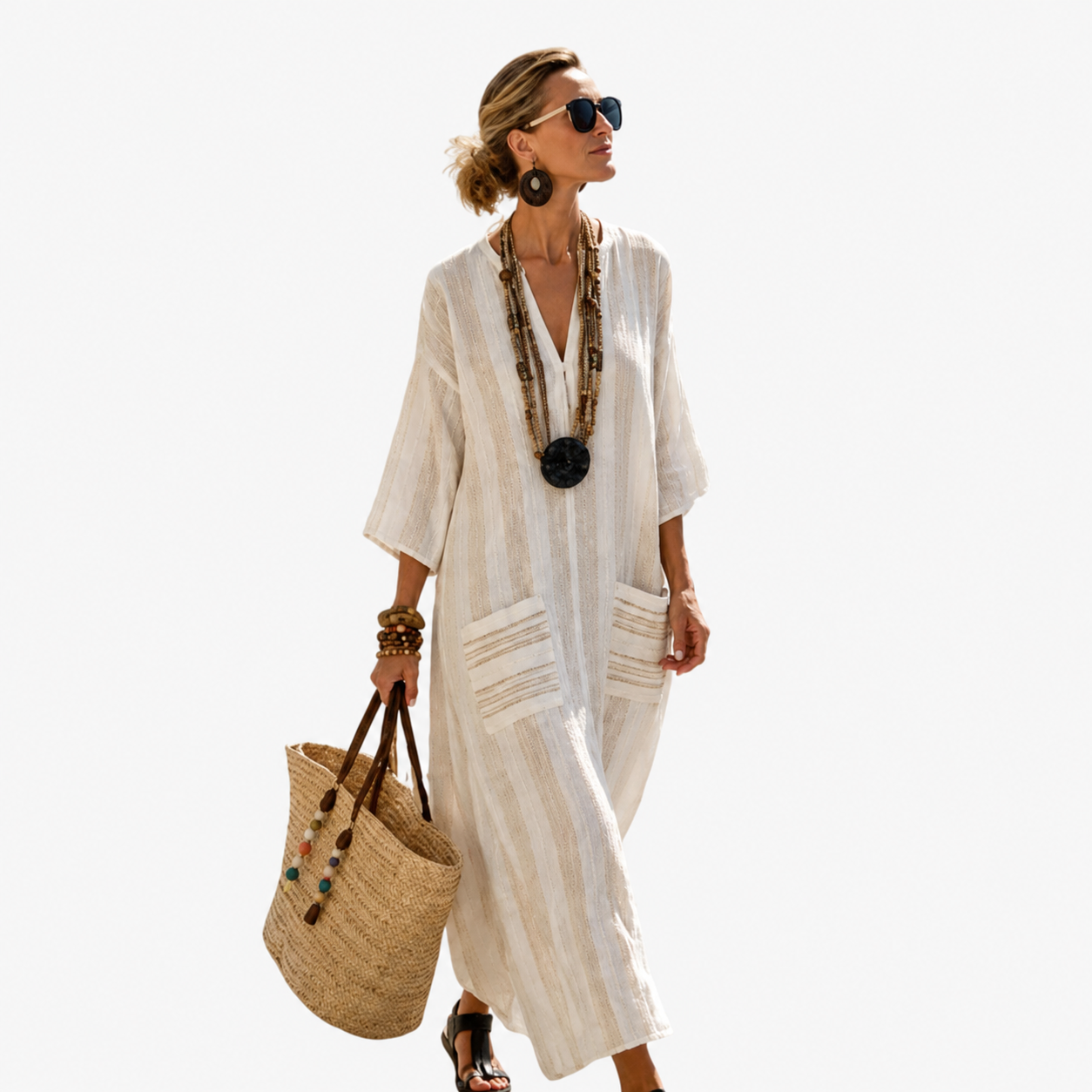 Lange Kaftan - Wit