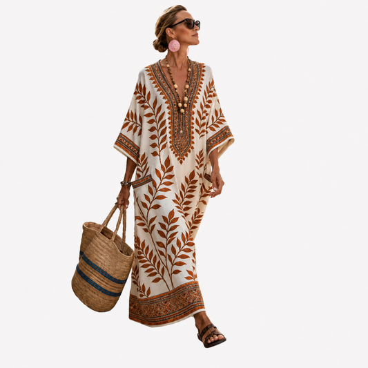 Lange Caftan - Zomerse print