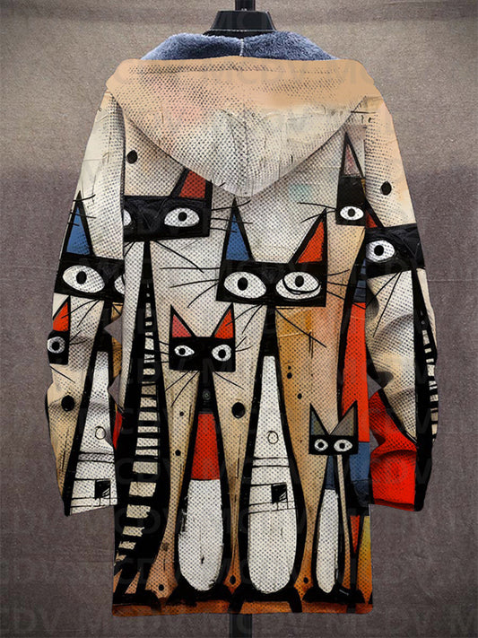 Femmie | Kunstzinnig vest met capuchon