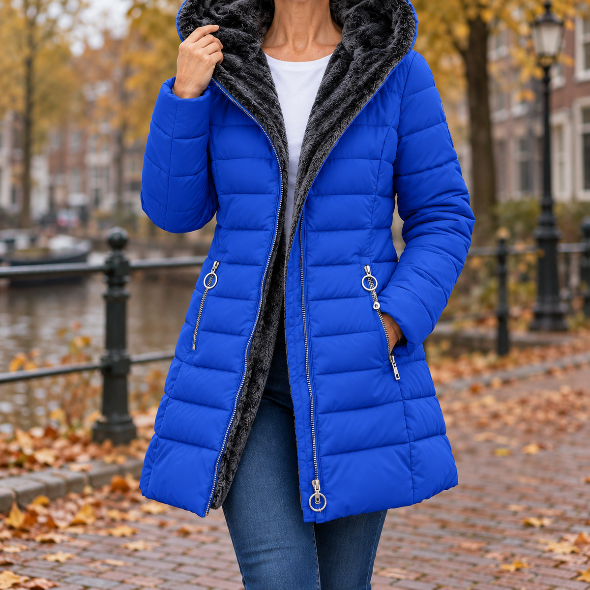 Marga™ | Warme gewatteerde winterjas met capuchon