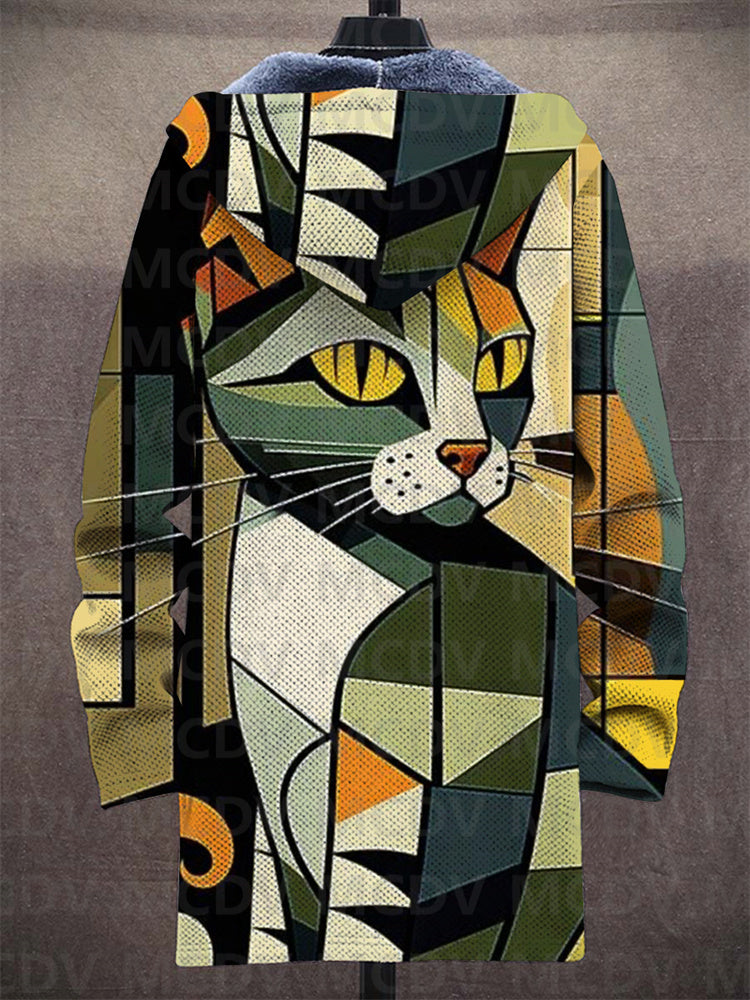 Els | Kunstzinnige capuchoncardigan met warme voering