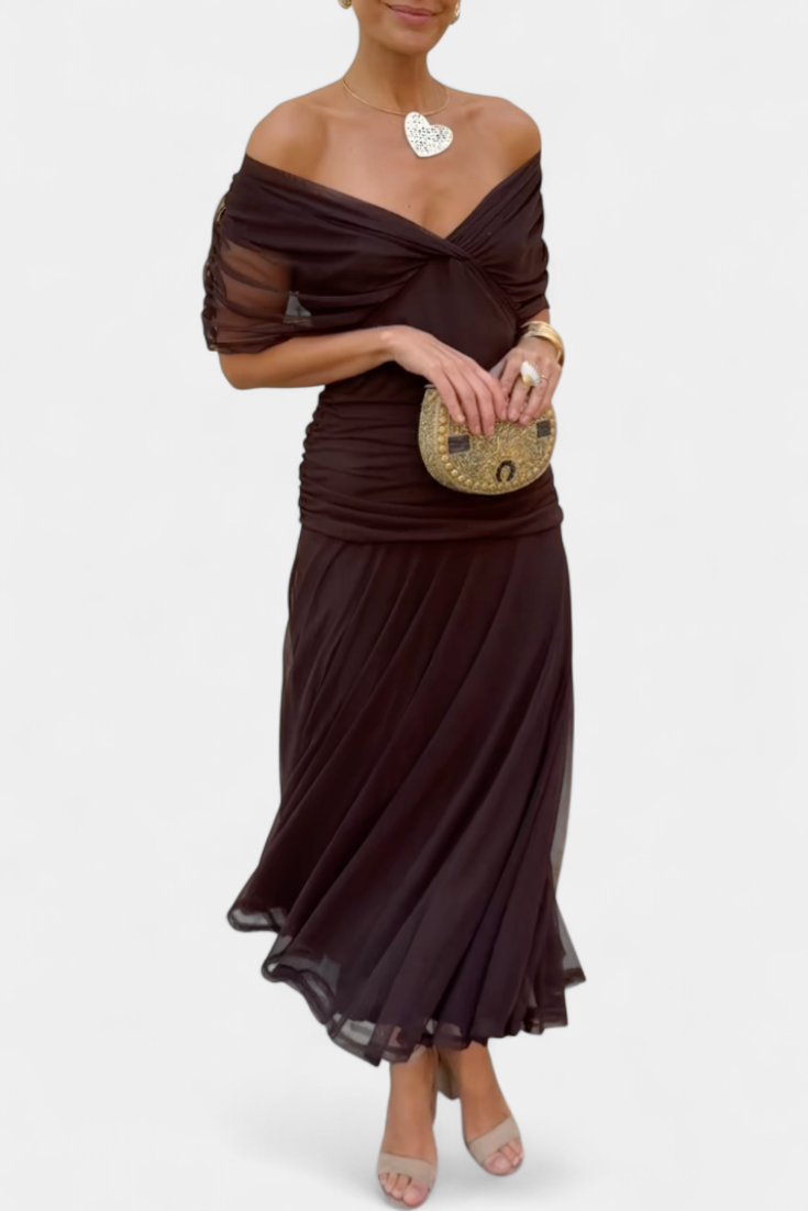 Eloria | Elegante Damesjurk | Romantische Lange Bloemenjurk