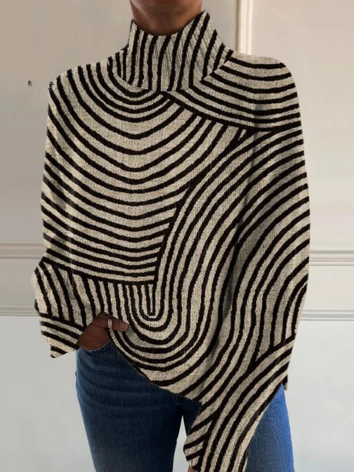 Sienna | Coltrui met handgetekend lijnpatroon