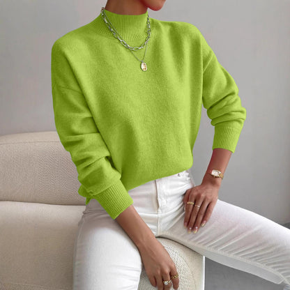 Mia | Elegante trui met hoge kraag