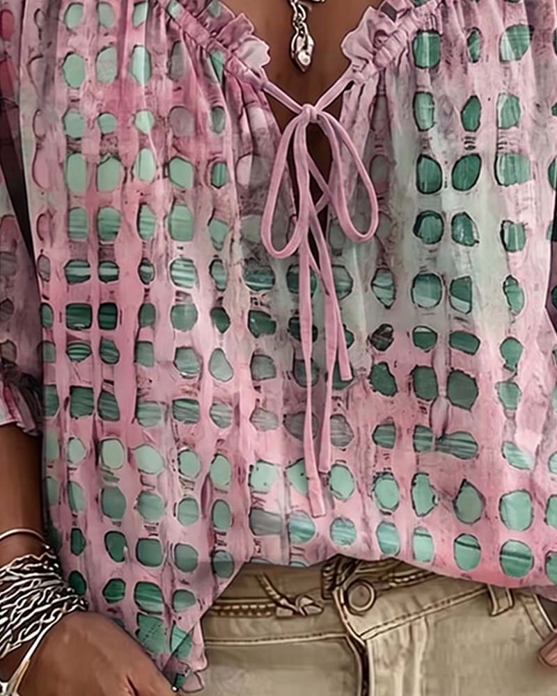 Polka Dot Veter Blouse