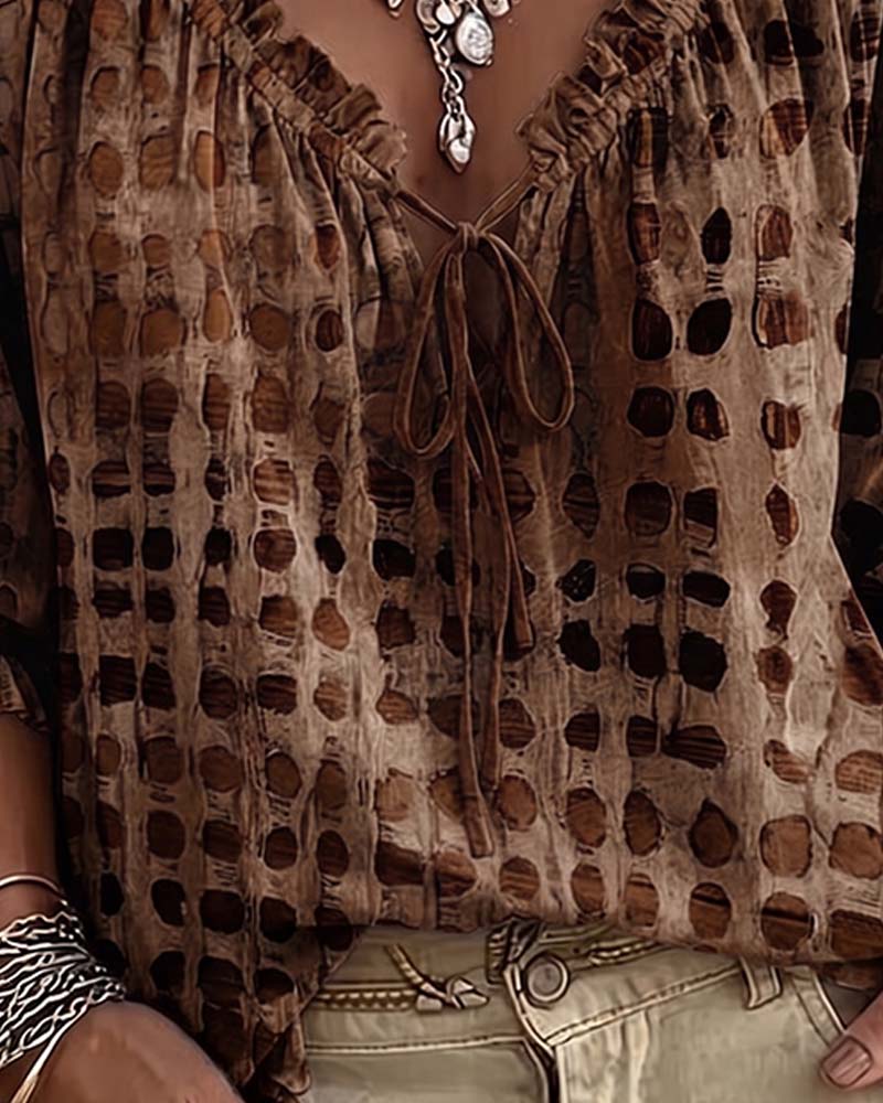 Polka Dot Veter Blouse