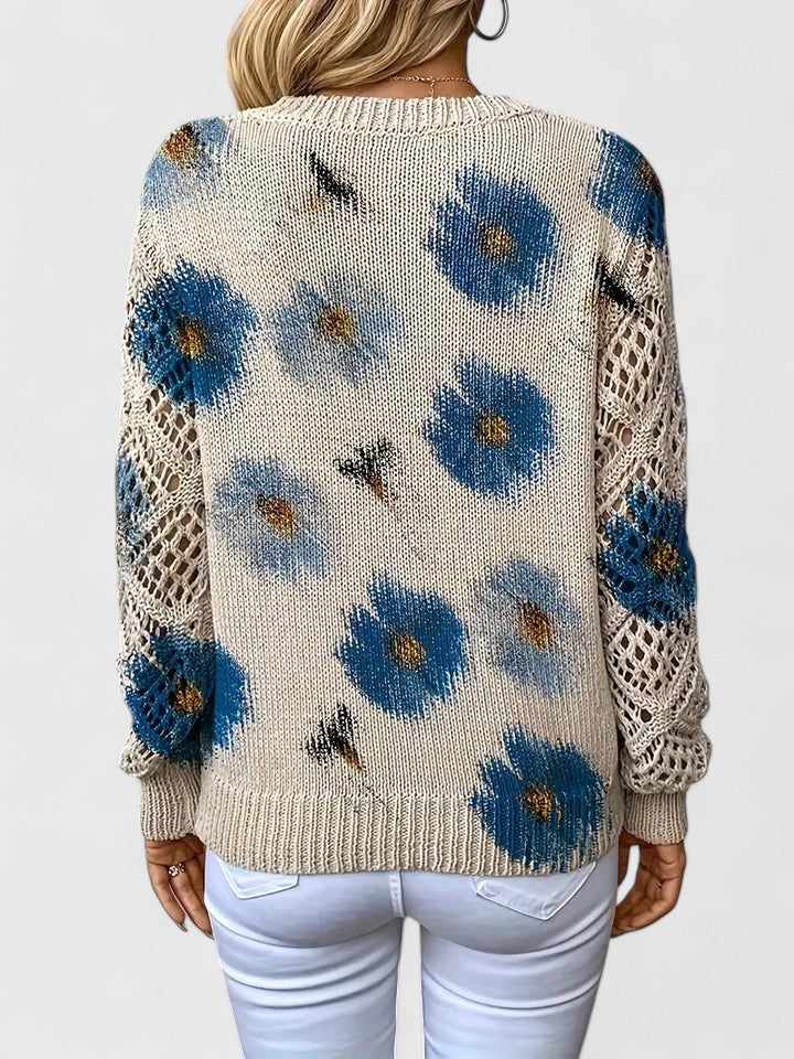 Aurélie | Elegante Trui met Bloemenprint