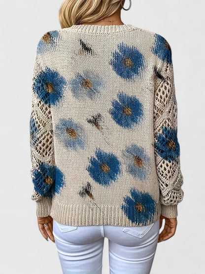 Aurélie | Elegante Trui met Bloemenprint