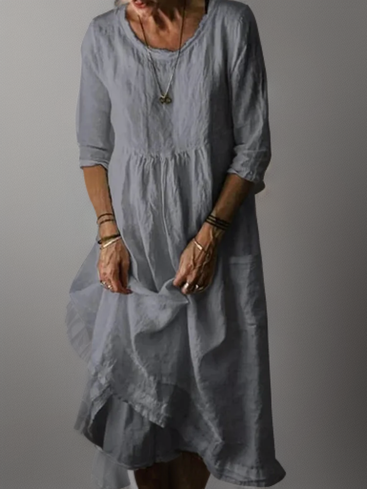 Katie - Summer Pleated Midi Dress