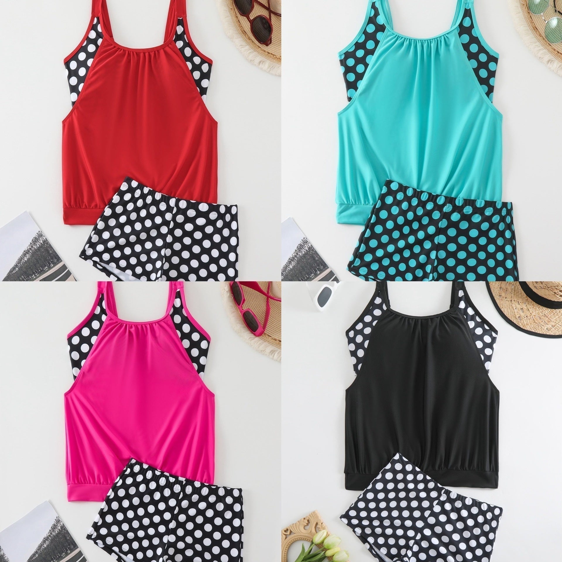 Women's Polka Dot Two Piece Swimsuit