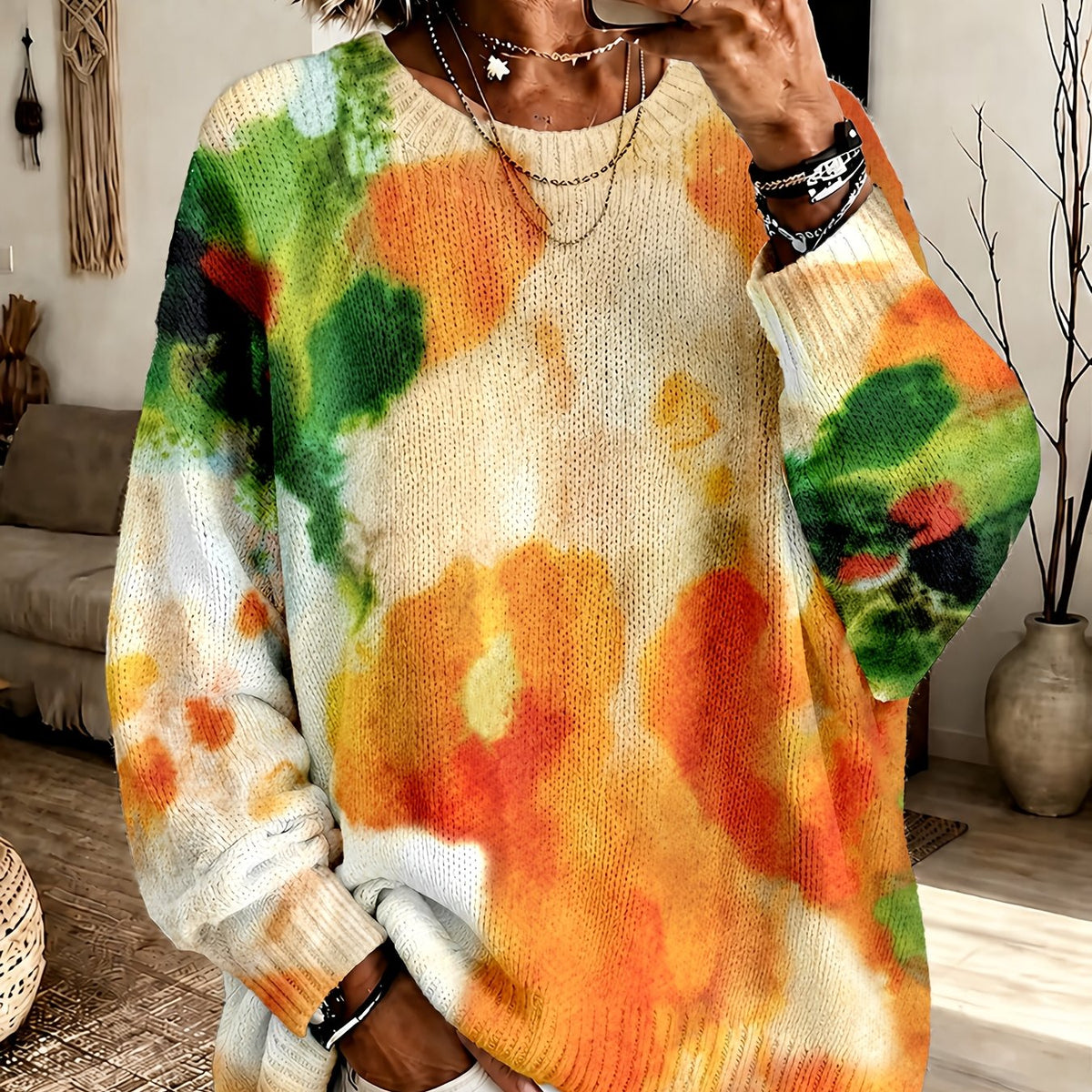 De Ruby Tie-Dye Trui