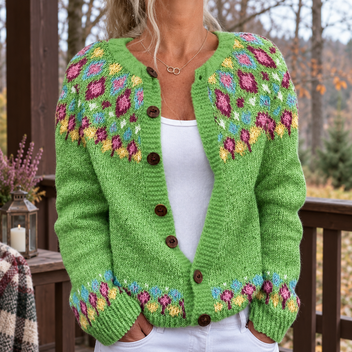 Valentina | Warm Scandinavisch Gebreid Vest